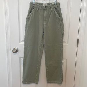 Cotton on olive green carpenter pants
